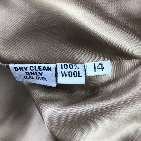 Linda Richards Womens Jacket Brown Wool USA 14 - Picture 7 of 7